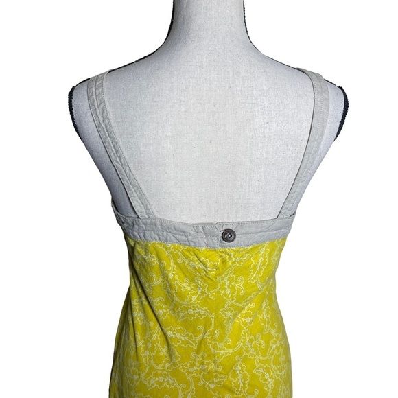 Patagonia Hemp Organic Cotton Sunshine Yellow Dress A- Line Tank Style - Picture 9 of 11